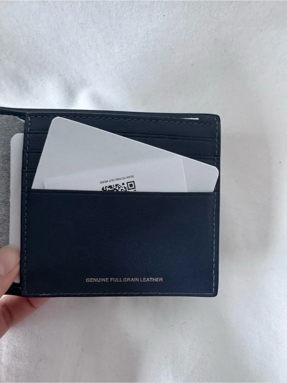 Coach CY911 Navy Full Grain Leather Bifold Wallet NWT Men’s